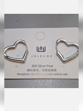 Silver Heart Earrings